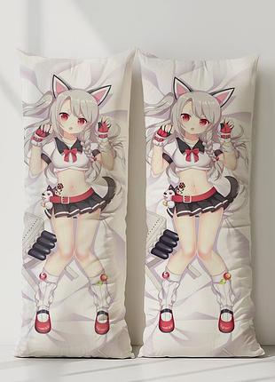 Хамман azur lane дакимакура, подушка обнимашка ростовая 180*60 см