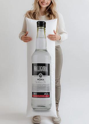 Дакимакура, водка waligora, 0,5л, (подушка обнимашка) 100*33 см