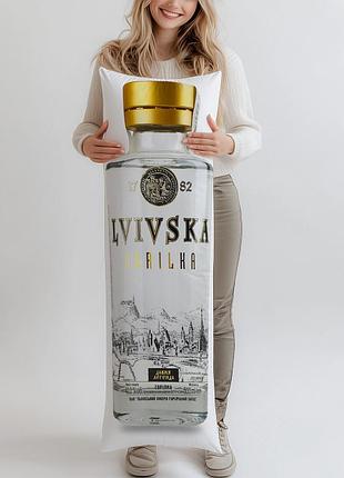 Дакимакура, водка lvivska gorilka «древняя легенда», 0,5л, (подушка обнимашка) 150*50 см