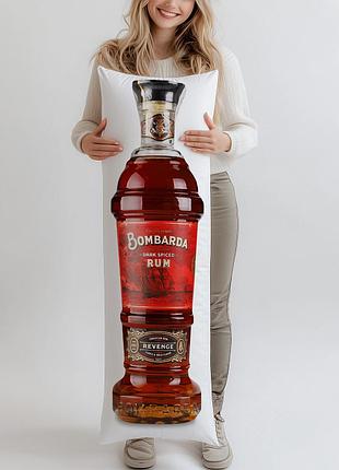 Ром bombarda revenge spiced, 0,7л, (подушка обнимашка) 150*50 см