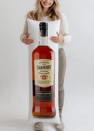 Напій на основі рому bacardi oakheart original 35%, 1л, (подушка обнимашка) 180*60 см