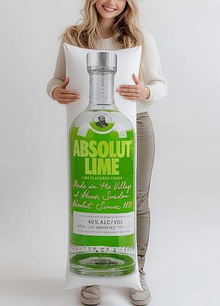 Дакимакура, водка absolut lime, 0,7л, (подушка обнимашка) 180*60 см