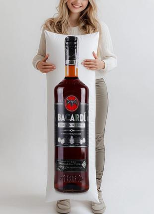 Ром bacardi carta negra 60%, 1л, (подушка обнимашка) 180*60 см