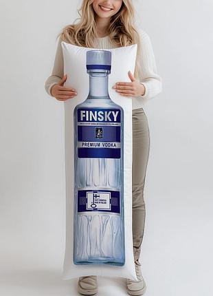 Дакимакура, водка finsky premium, 0,5л, (подушка обнимашка) 180*60 см