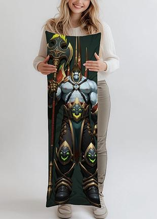 Дакимакура fel lord - варкрафт, (подушка обнимашка) 180*60 см