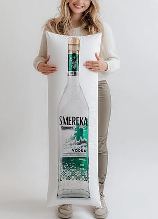 Дакимакура, водка smereka «зимняя особая», 0,5л, (подушка обнимашка) 100*33 см