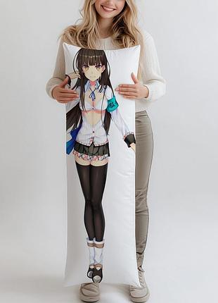 Дакимакура rin hanamaru нукиташи подушка 150*50 см