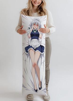 Дакимакура izayoi sakuya touhou project, (подушка обнимашка) 180*60 см
