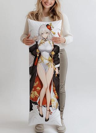Дакимакура enterprise - azur lane santas china dress, (подушка обнимашка) 180*60 см