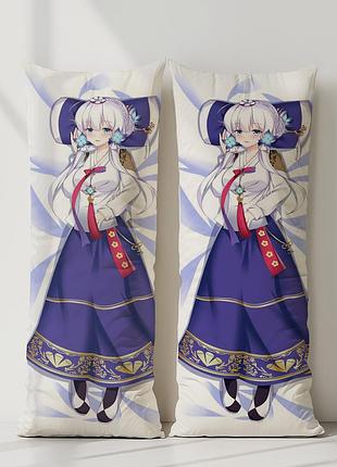 Иллюстриес azur lane дакимакура, подушка обнимашка ростовая 150*50 см