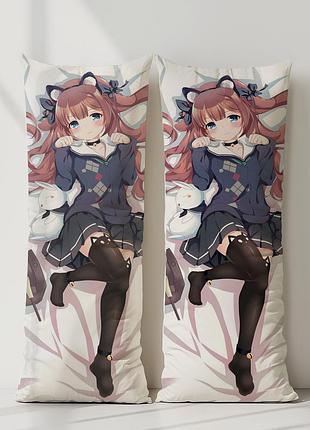 Ijn кионами azur lane дакимакура, подушка обнимашка ростовая 150*50 см