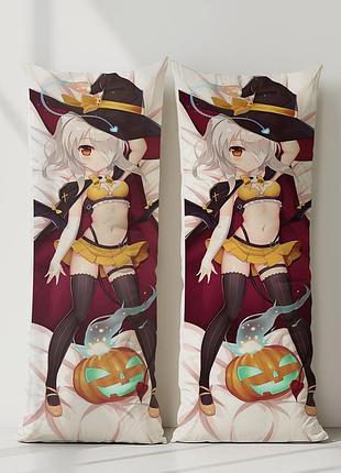 Аянами azur lane дакимакура, подушка обнимашка ростовая 150*50 см