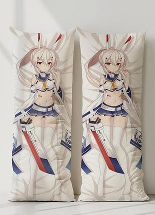 Ijn аянами azur lane дакимакура, подушка обнимашка ростовая 150*50 см