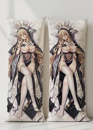Имплакабл azur lane дакимакура, подушка обнимашка ростовая 150*50 см