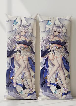 Синано azur lane дакимакура, подушка обнимашка ростовая 150*50 см