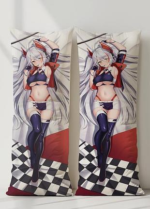 Принц ойген azur lane дакимакура, подушка обнимашка ростовая 150*50 см