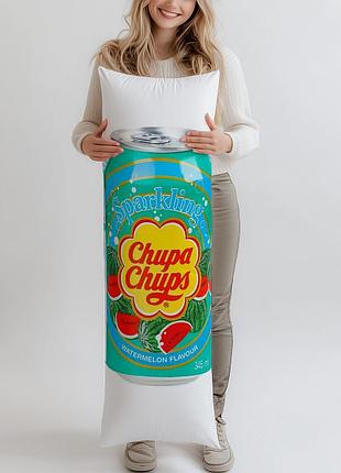 Дакимакура, напиток chupa chups watermelon, 0,345л, (подушка обнимашка) 150*50 см
