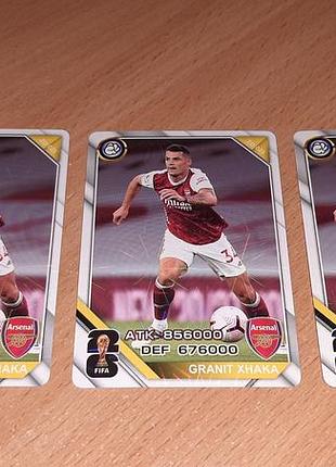 Картки колекційні футболісти граніт джака granit xhaka  уважно читайте умови пересилки!