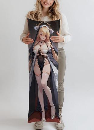 Дакимакура azur lane implacable, (подушка обнимашка) 150*50 см
