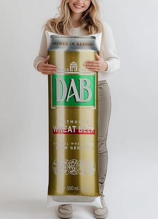 Дакимакура, пиво, dab wheat beer, светлое нефильтрованное (подушка обнимашка) 120*40 см 150, 50*150, 50