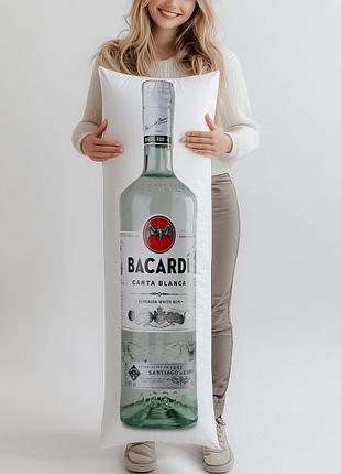 Ром bacardi «карта бланка» 40%, 1л, (подушка обнимашка) 150*50 см