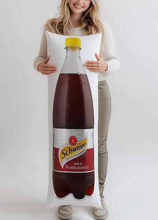 Дакимакура, напиток schweppes гранат сильногазированный, 1л, (подушка обнимашка) 150*50 см