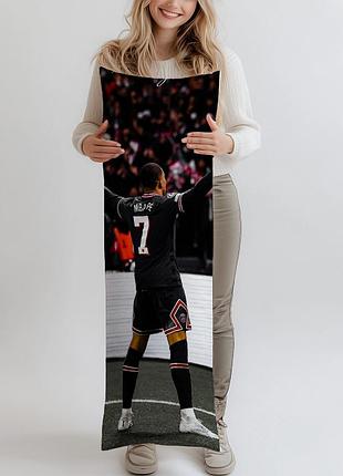 Дакимакура, kylian mbappe, (подушка обнимашка) 180*60 см