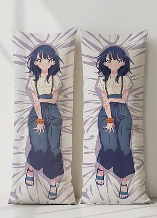 Рикка такарада ssss. gridman дакимакура, подушка обнимашка ростовая 150*50 см
