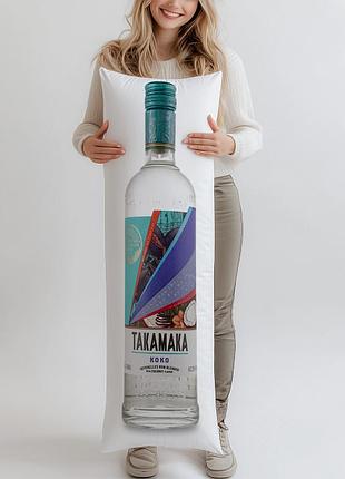 Напиток на основе рома takamaka coconut rum, 0,7л, (подушка обіймашка) 150*50 см