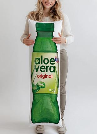 Дакимакура, напиток aloe vera original негазированный, 0,5л, (подушка обнимашка) 180*60 см