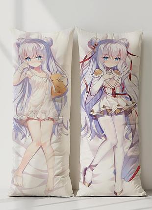 Mnf ле малін azur lane дакімакура, подушка обіймашка ростова 100*33 см