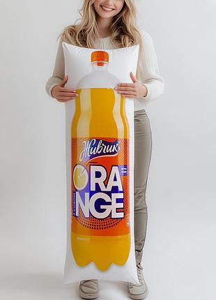 Дакимакура, напиток сокосодержащий «живчик» orange, 2л, (подушка обнимашка) 150*50 см