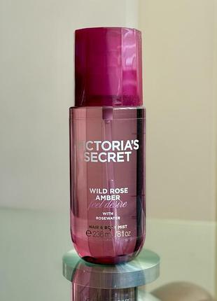 Парфумований спрей / міст wild rose amber hair & body mist victoria’s secret