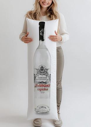 Дакимакура, водка «львовская» «юбилейная», 0,75л, (подушка обнимашка) 180*60 см