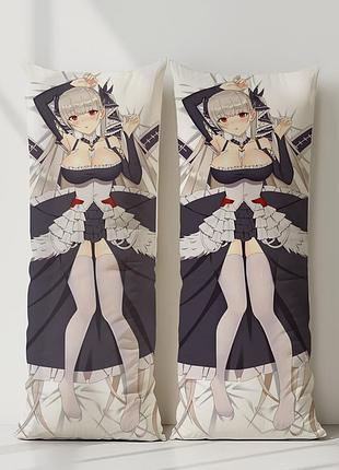 Hms формидейбл azur lane дакимакура, подушка обнимашка ростовая 100*33 см
