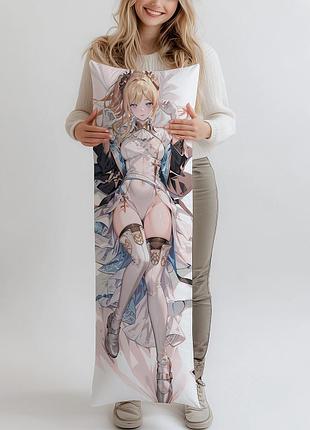 Дакимакура nier automata commander white, (подушка обнимашка) 150*50 см