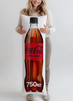 Дакимакура, напиток coca-cola zero, 750мл, (подушка обнимашка) 150*50 см