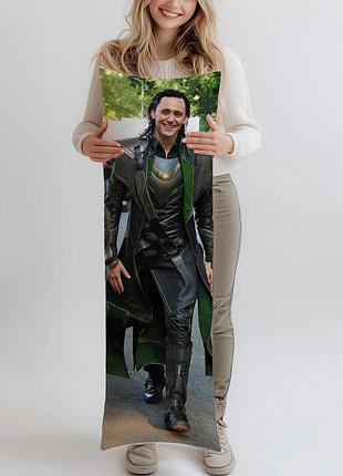 Дакимакура, loki, том гиддлстон, (подушка обнимашка) 150*50 см