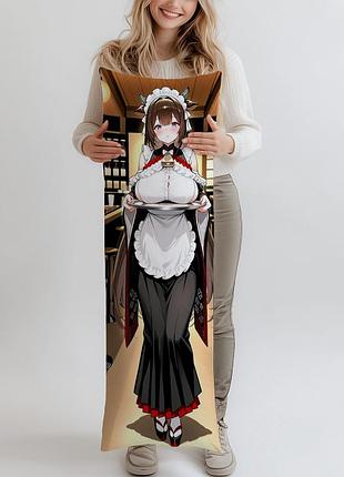 Дакимакура kashino azur lane 5, (подушка обнимашка) 150*50 см
