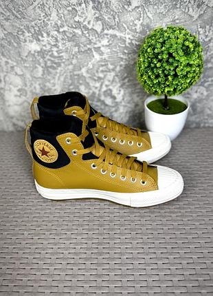 Converse all star кроссовки кеды 39 размер спортивные кожаные коричневые