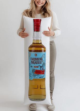 Напій на основі рому caribbean paradise spiced, 0,7л, (подушка обнимашка) 150*50 см