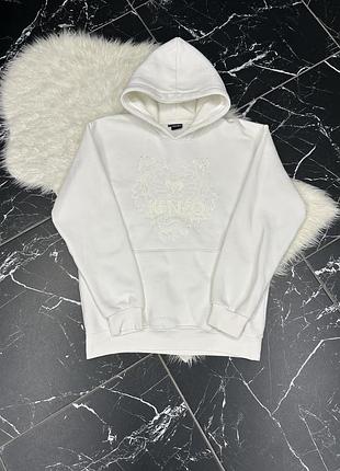 Біле худі від бренду kenzo