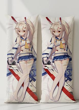 Аянамі azur lane дакімакура, подушка обіймашка ростова 100*33 см