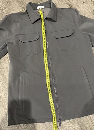 Куртка-сорочка arne чоловіча сіра на блискавці overshirt s 2