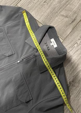 Куртка-сорочка arne чоловіча сіра на блискавці overshirt s 4