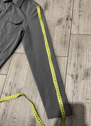 Куртка-сорочка arne чоловіча сіра на блискавці overshirt s 5