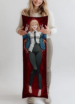 Дакімакура пауер chainsaw man, (подушка обіймашка) 180*60 см