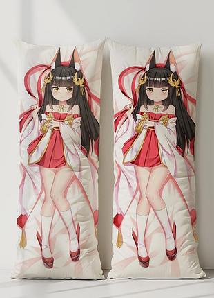 Нагато azur lane дакімакура, подушка обіймашка ростова 180*60 см