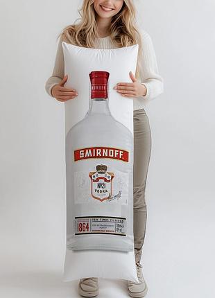 Дакимакура, водка smirnoff №21 классическая, 0,5л, (подушка обнимашка) 180*60 см