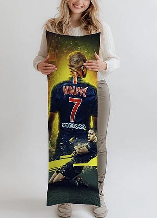 Дакимакура, kylian mbappe, (подушка обнимашка) 150*50 см